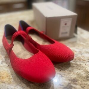 Rothy’s Red Lolipop Mary Jane’s size 8.5